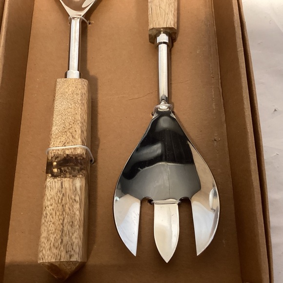 Thirsty Stone Broken Wood/Glass silver serving set.made in India. - Picture 2 of 10